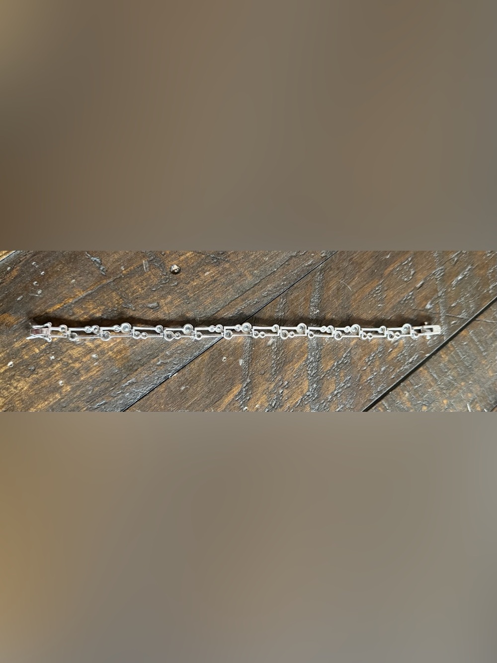Diamonique Sterling Silver Tennis Bracelet - Picture 6 of 9